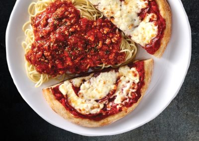 pizza spaghetti, restaurant
